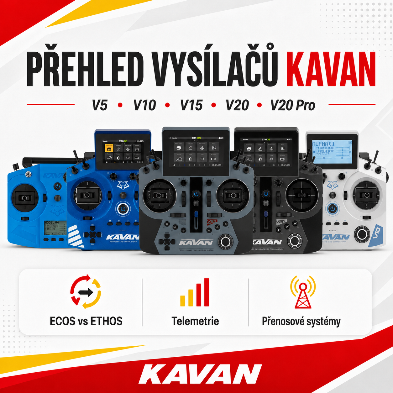 KAVAN vysílače: jakou RC soupravu vybrat