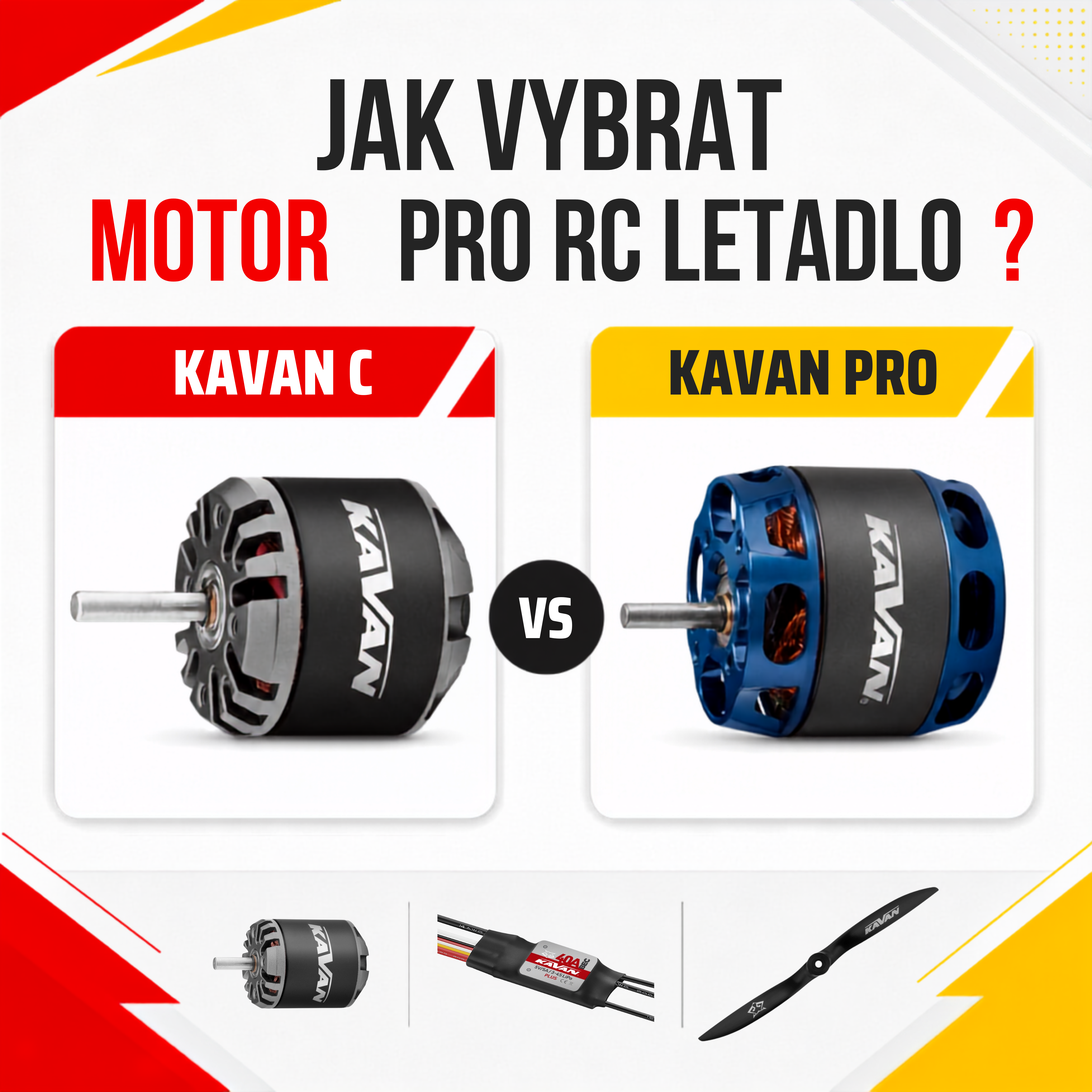 Výběr motoru a regulátoru pro Váš model