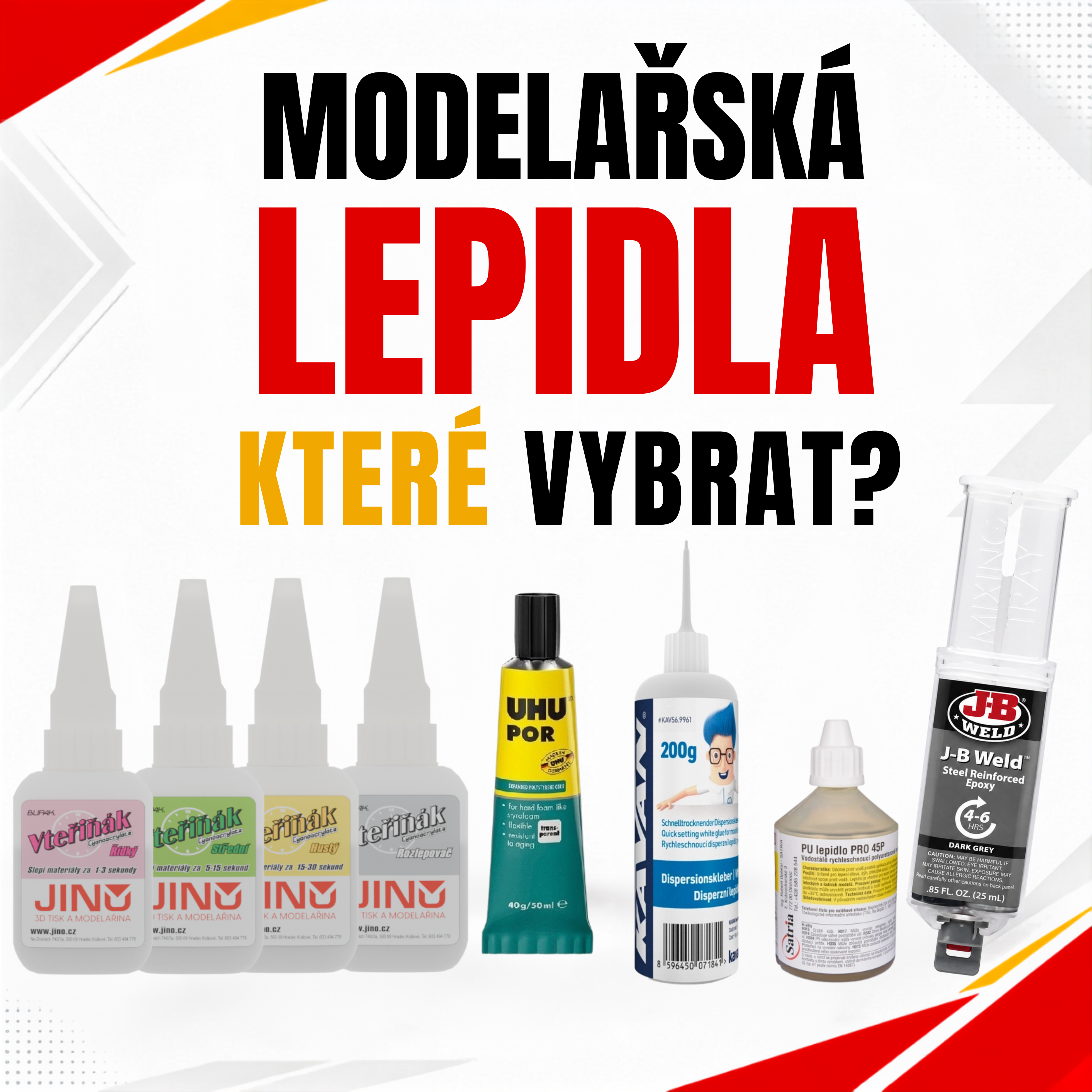 Modelářská lepidla: jak vybrat vteřinové, epoxidové a speciální