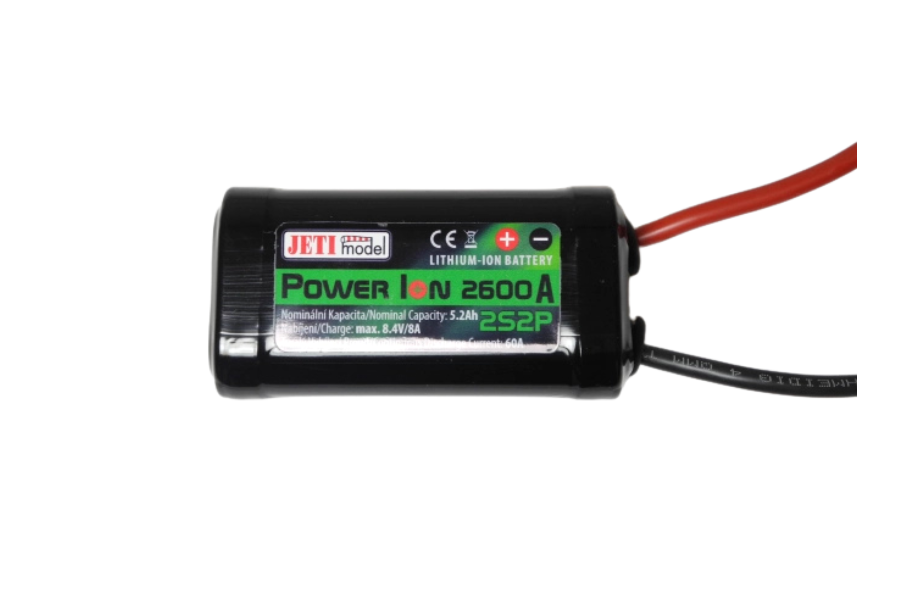 JETI Power Ion 2600A mAh 2S2P (5,2Ah) proud 60