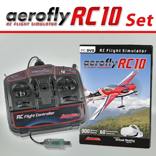 Levně Aerofly RC10 na DVD pro Win8.1/10/11 s USB ovladačem