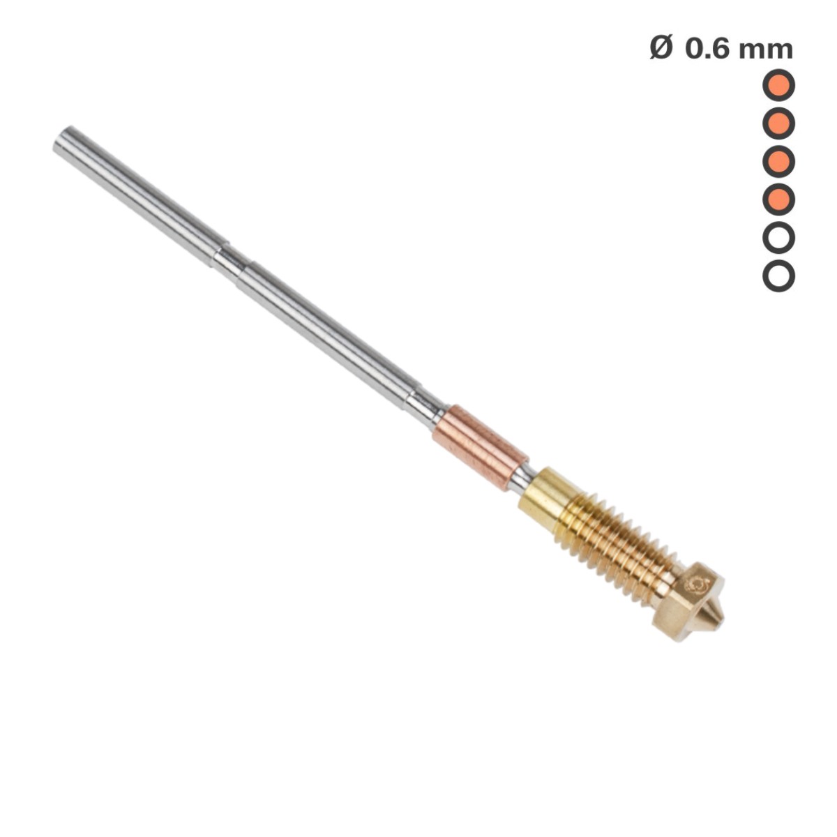 Prusa Tryska Mosazná 0,6mm