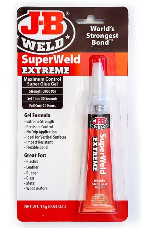 J-B WELD SuperWeld Extreme vtěřinové gelové lepidlo nárazuvzdorné 15g