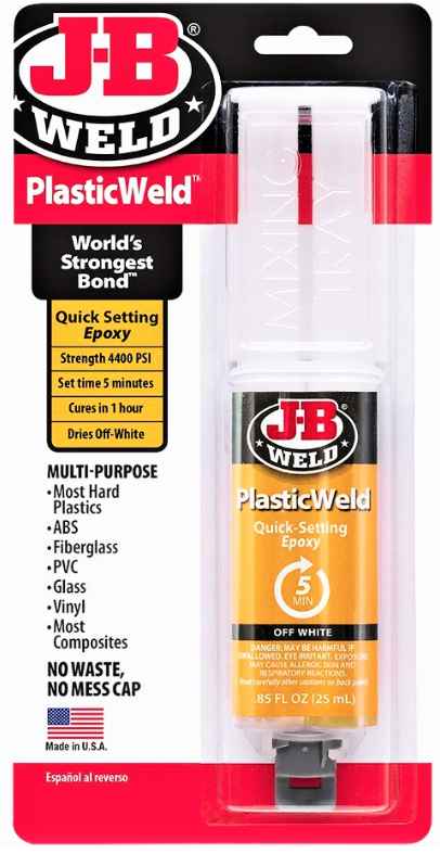 J-B WELD PlasticWeld čiré rychleschnoucí epoxidové lepidlo 25ml
