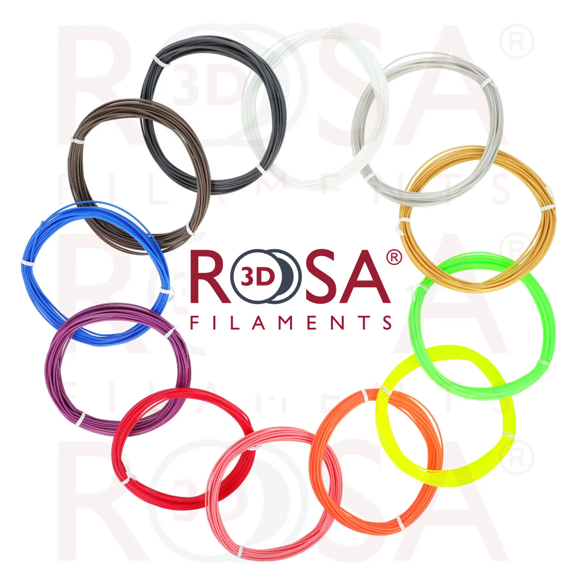 ROSA PLA 12 speciálních barev x 10m pro 3D pero