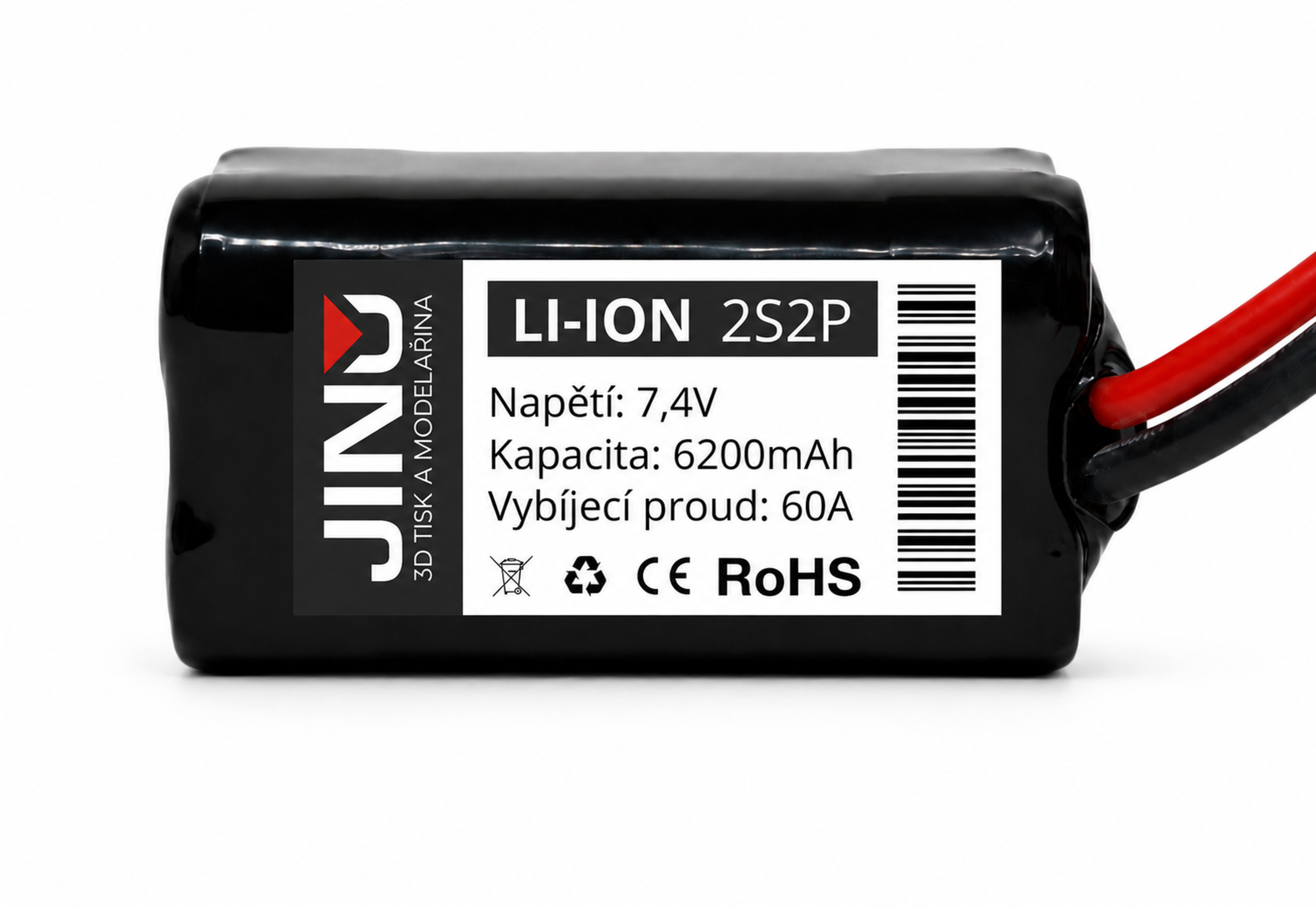 JINO Li-lon 2S2P 7,4 V 6200 mAh 60 A