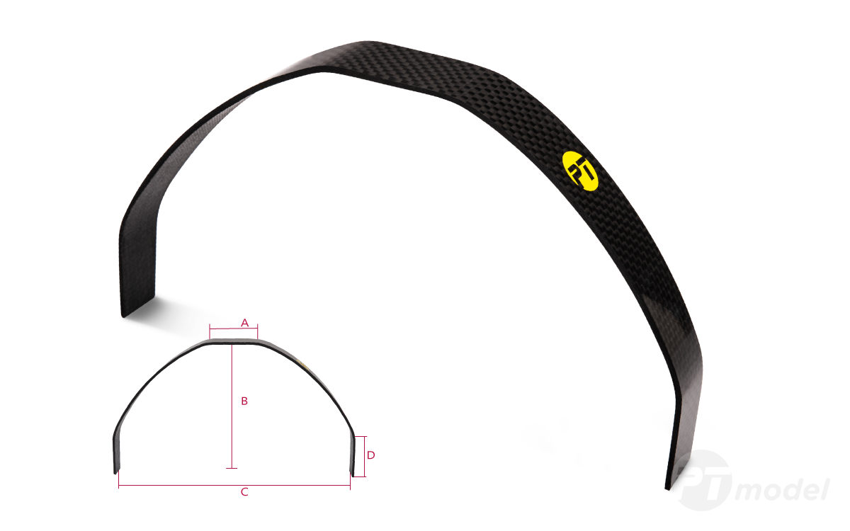 Levně Carbonový podvozek 310/145 mm do 1300g