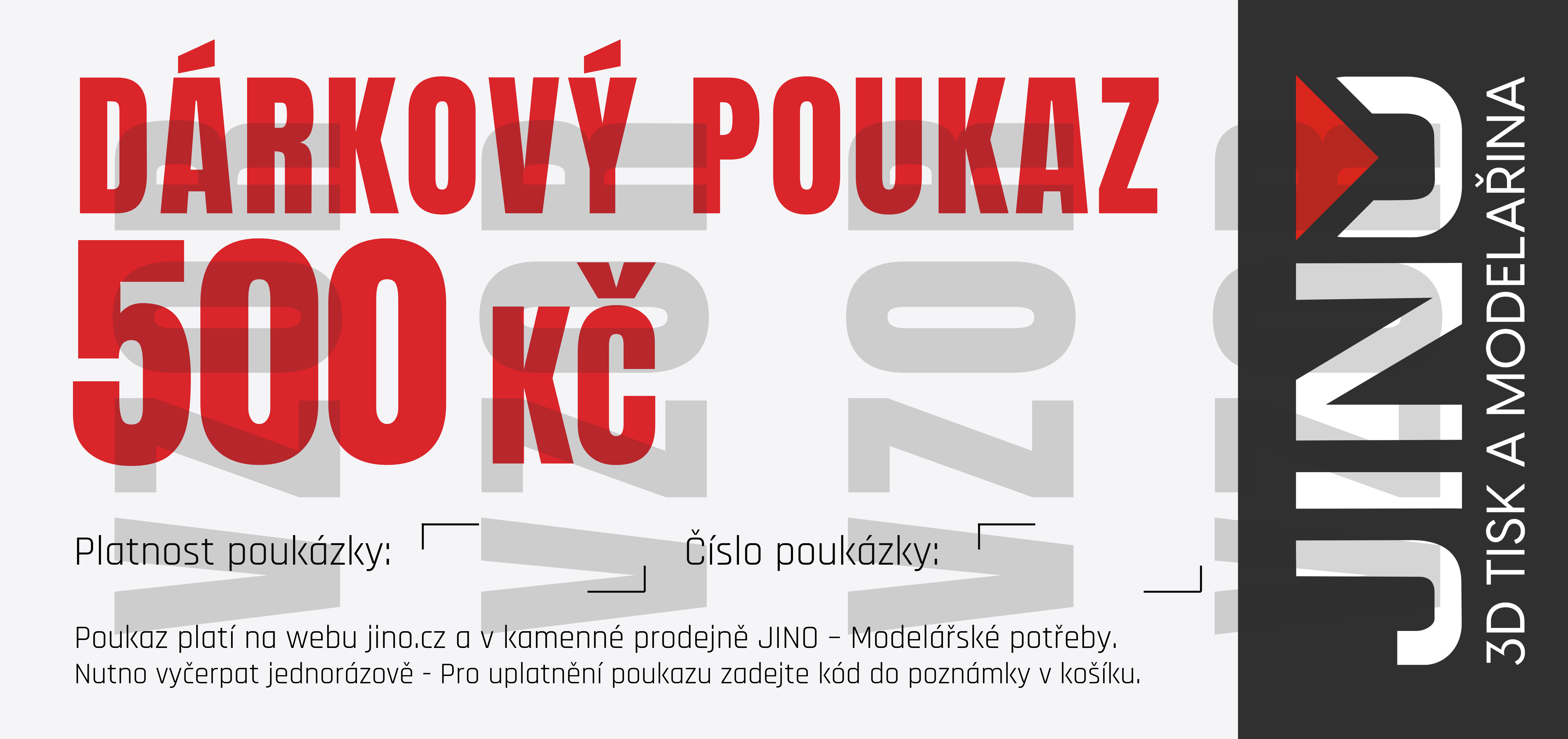 Dárková poukázka  500 Kč