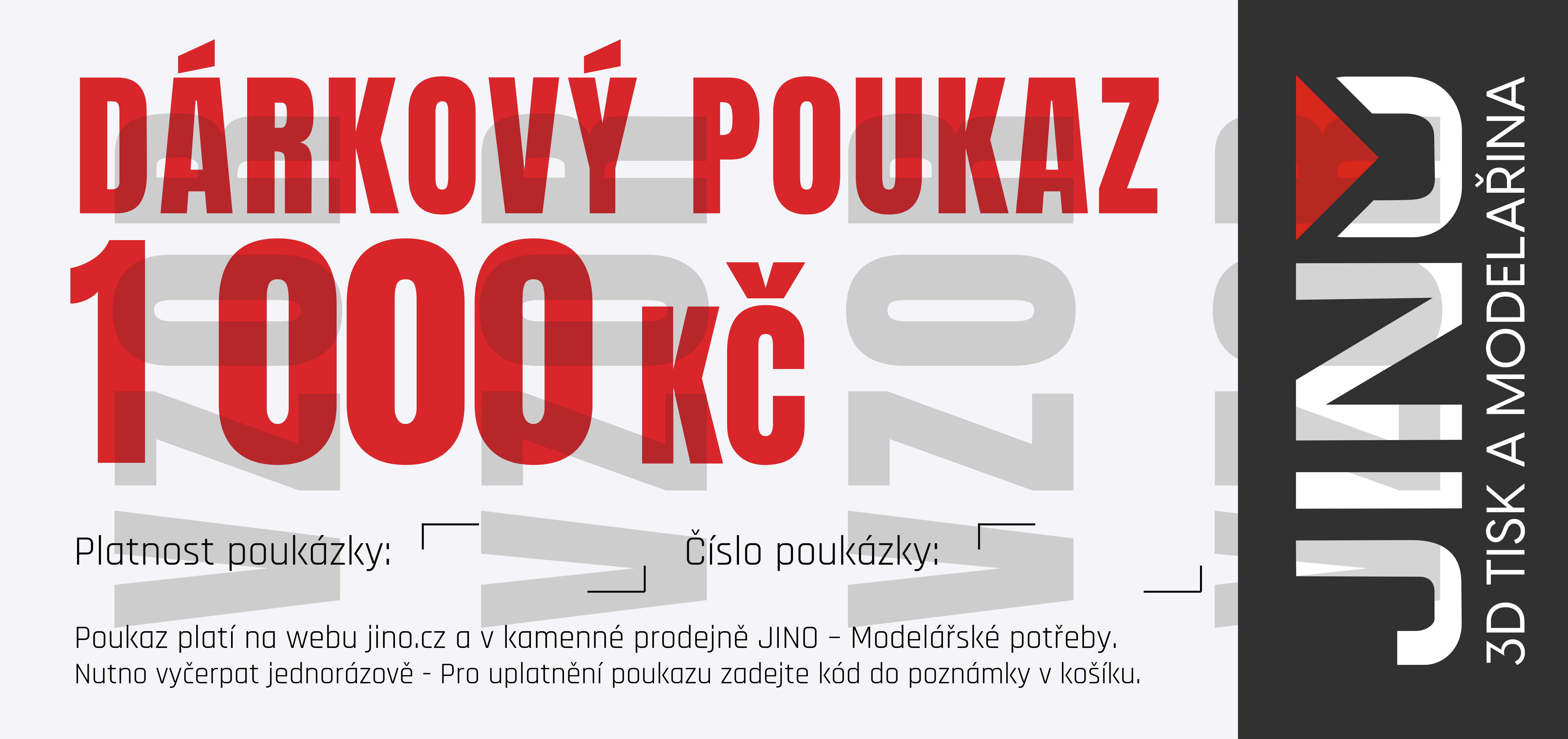 Dárková poukázka 1000 Kč