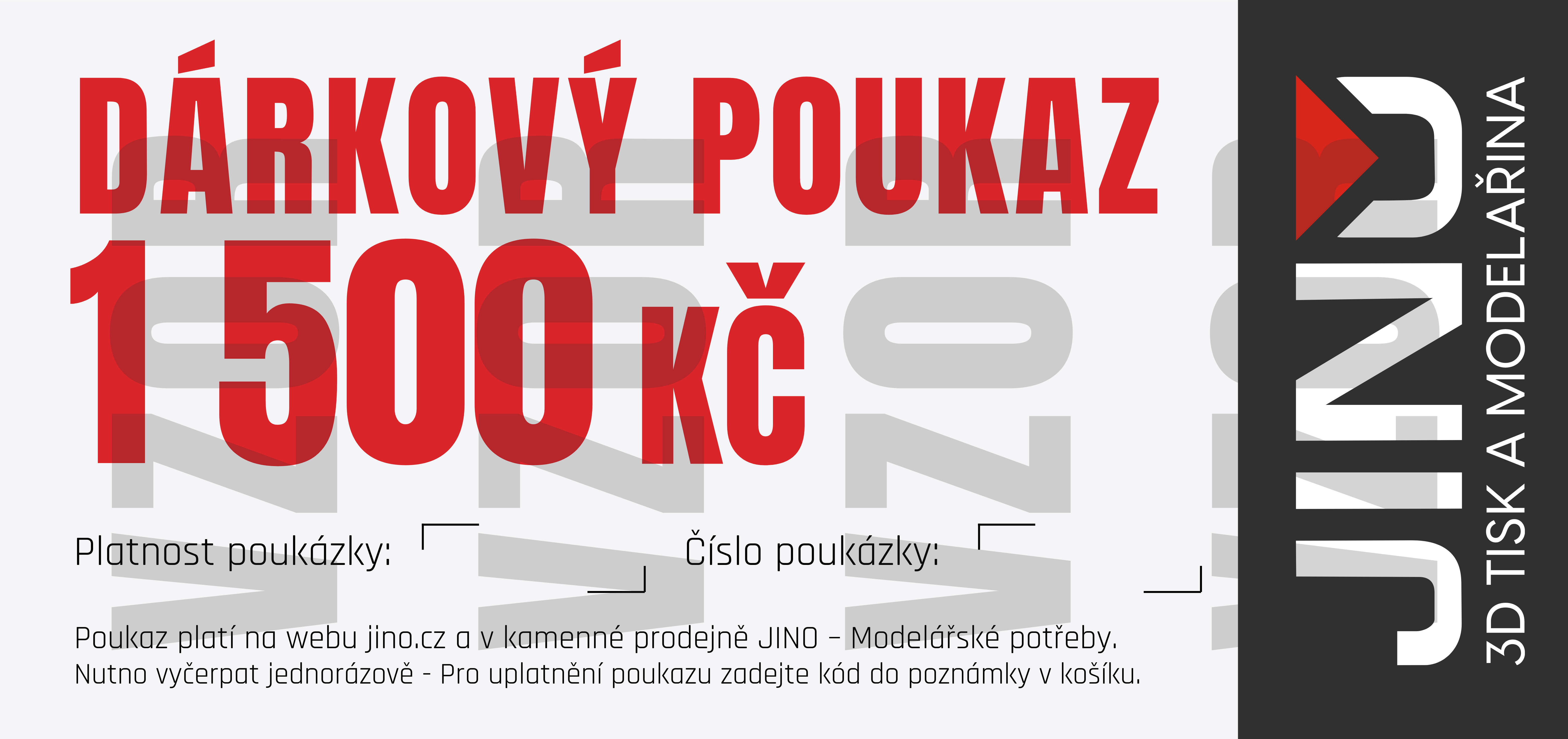 Dárková poukázka 1500 Kč