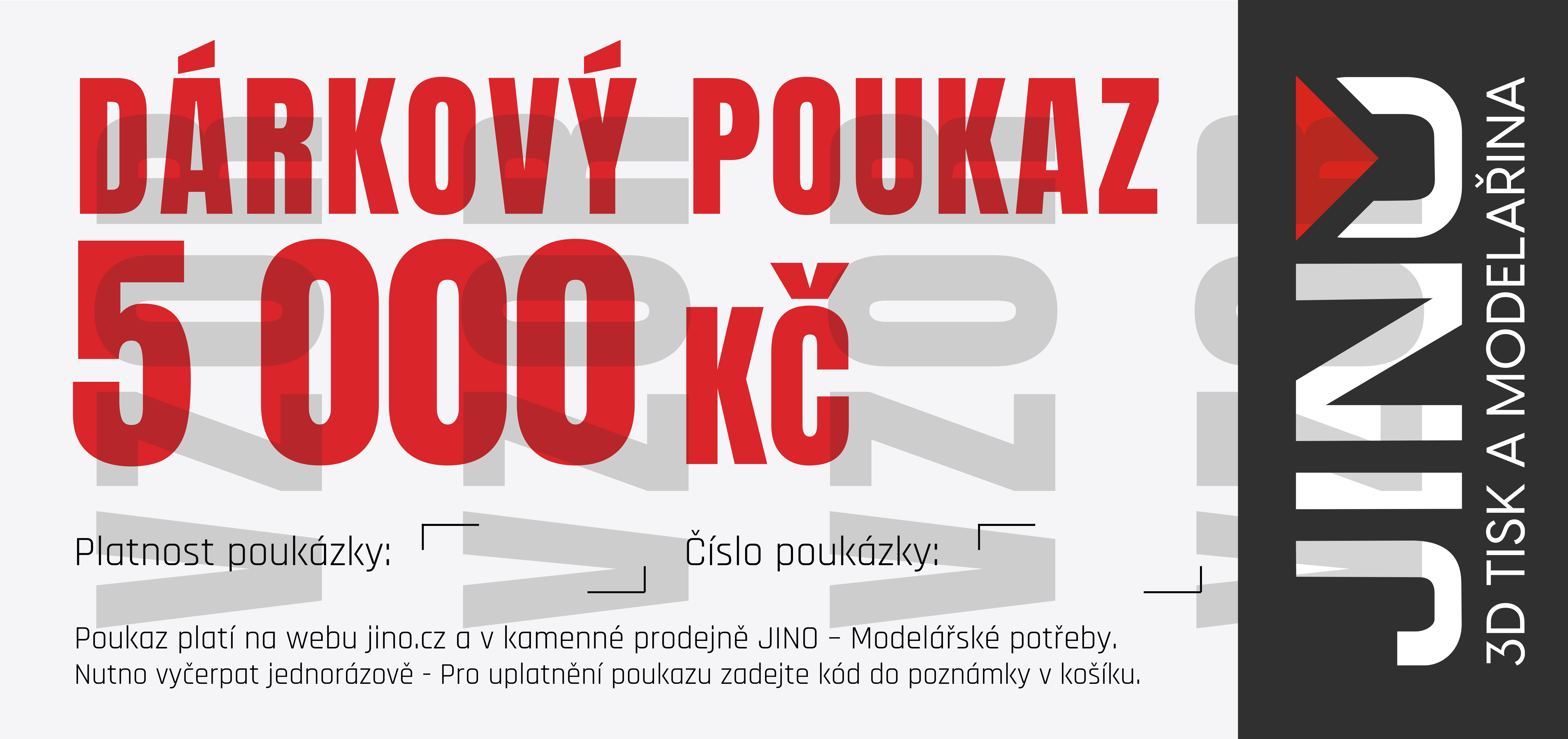 Dárková poukázka 5000 Kč