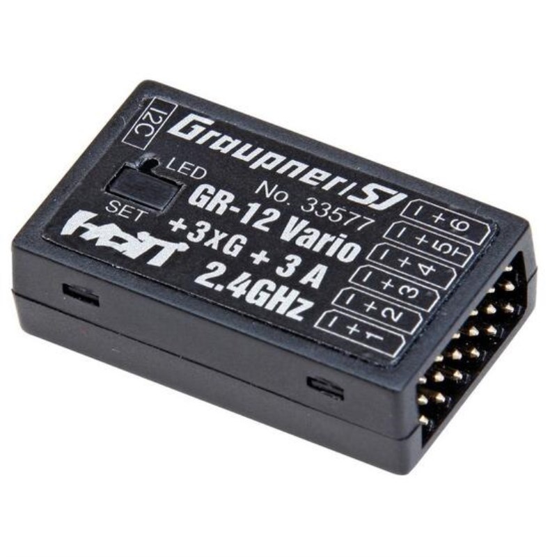 GR-12-3xG+3A+Vario přijímač HoTT 33577